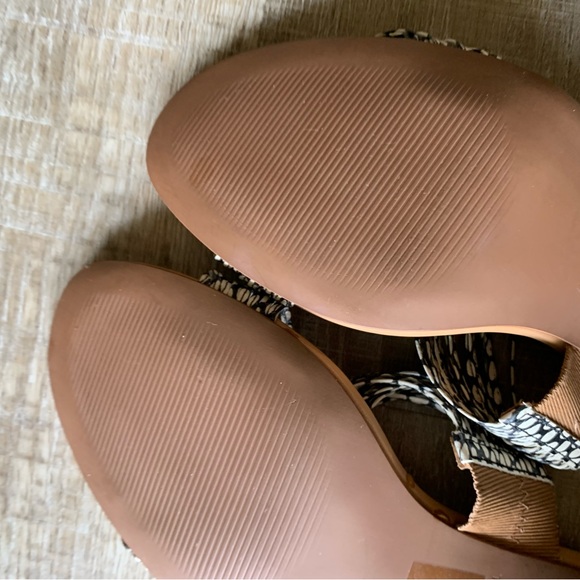 Madewell Women’s The Meg Slide Strappy Sandal Snake Embossed Leather 11 boho - Picture 9 of 12